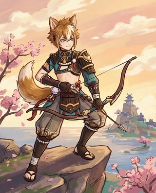 Gorou Genshin Impact Character Art